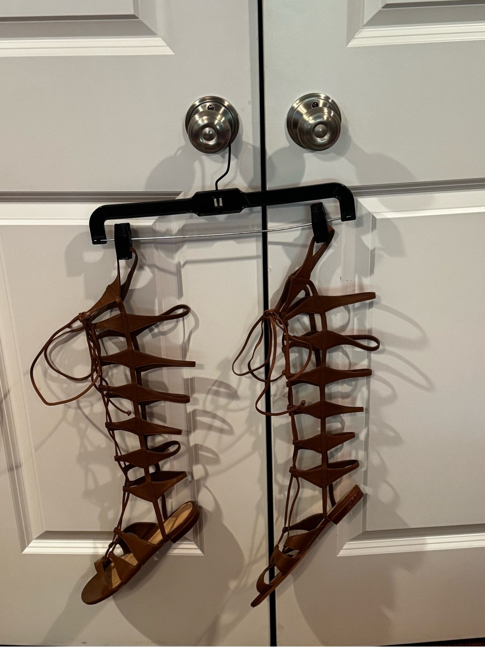 Schultz Brown High Gladiator Sandals